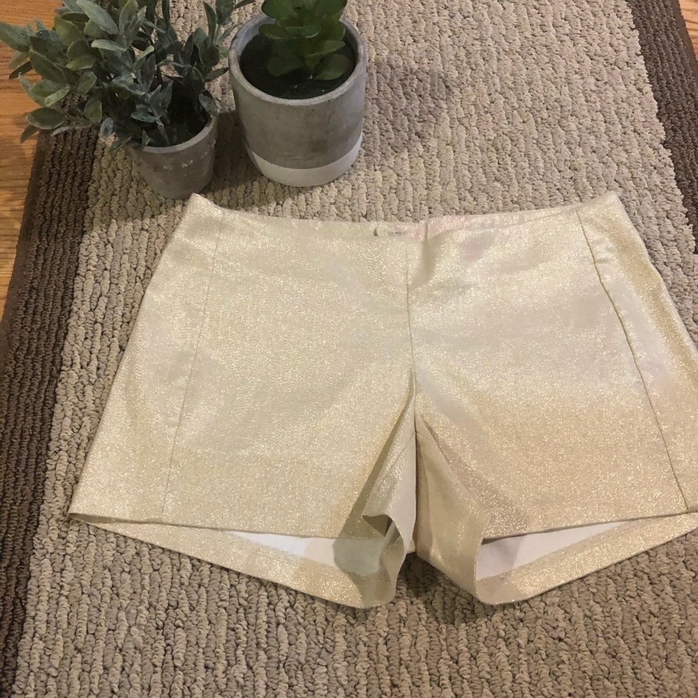 Gold Lilly Pulitzer shorts